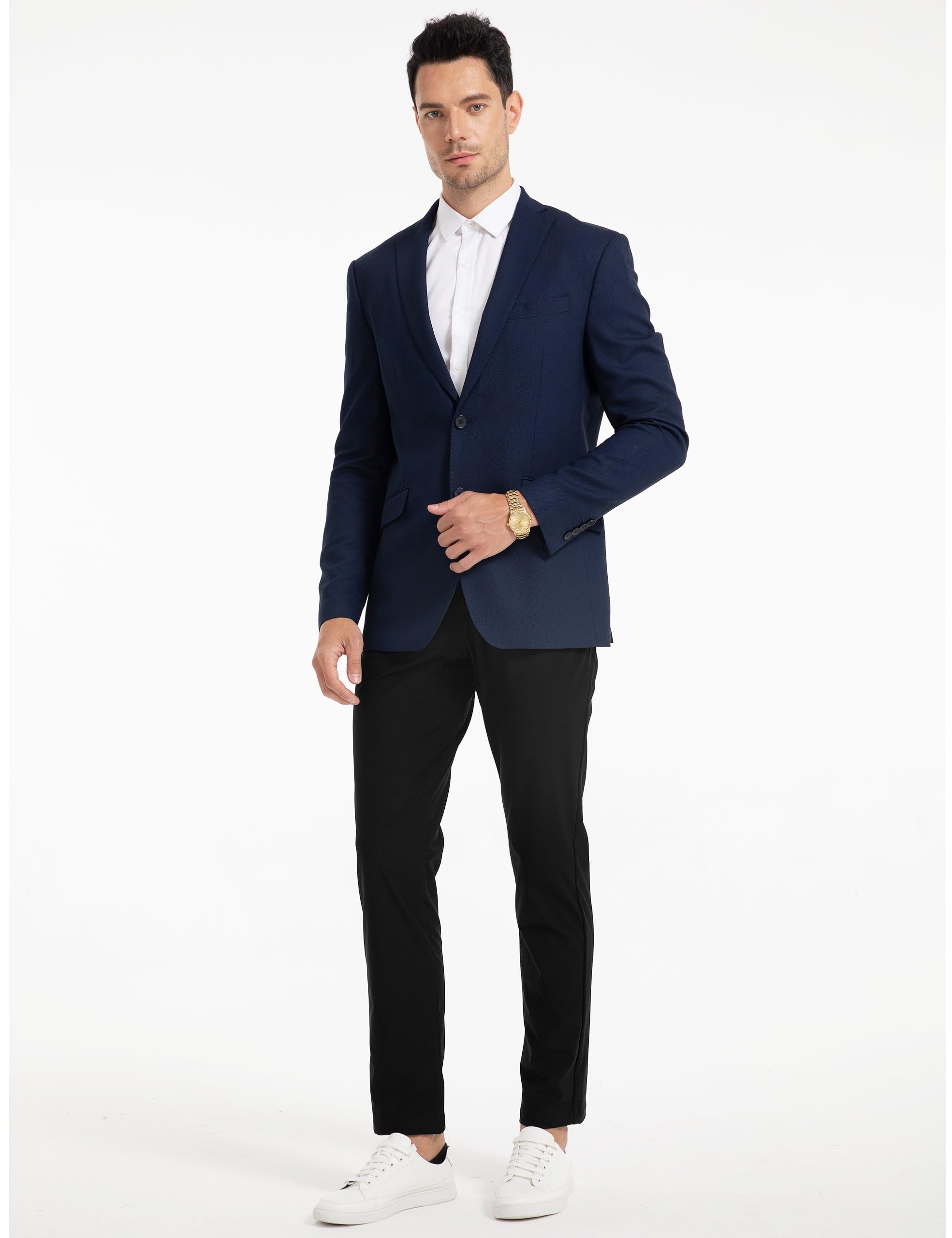 FitsT4 Men's Golf Pants Stretch Relaxed Fit with 6 Pockets - 30"/32" Lightweight Quick Dry Wrinkle-Free Dress Trouser - Image 6