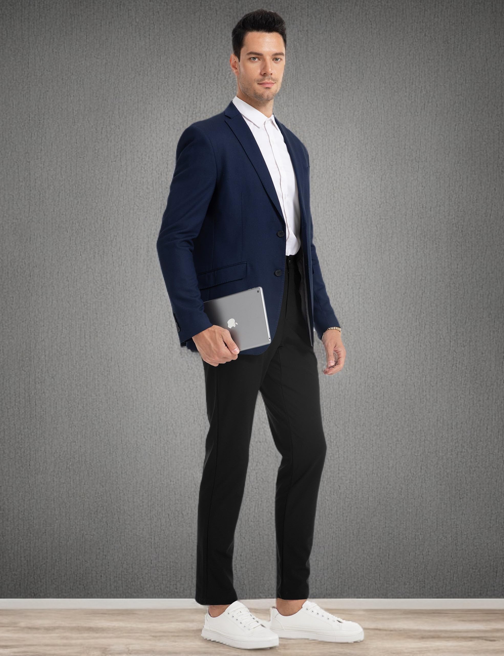 FitsT4 Men's Golf Pants Stretch Relaxed Fit with 6 Pockets - 30"/32" Lightweight Quick Dry Wrinkle-Free Dress Trouser - Image 8