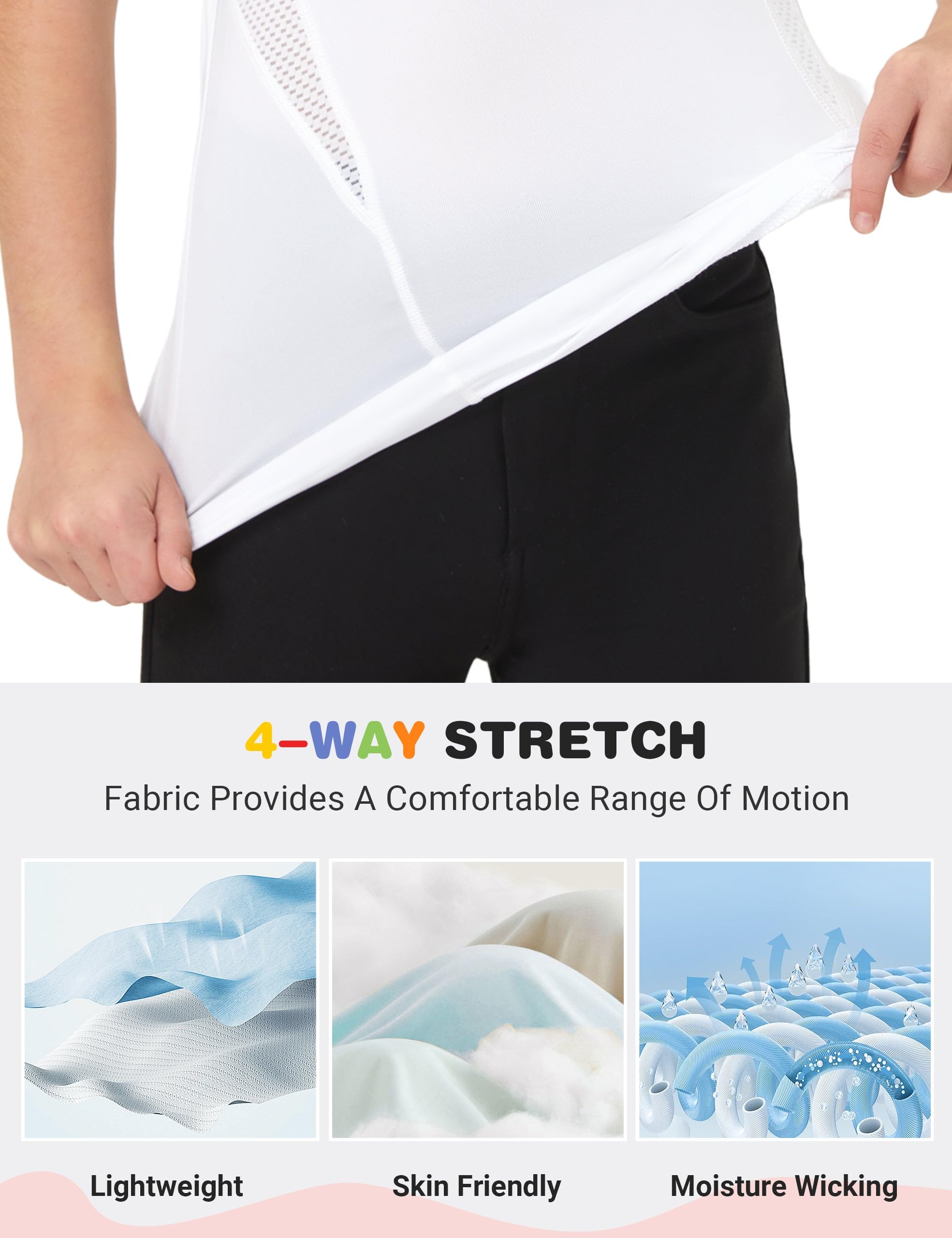 FitsT4 Sports Girls Short Sleeve Equestrian Shirt Quick Dry Horse Riding Shirts Half Zip Horseback Show Shirt - Image 4