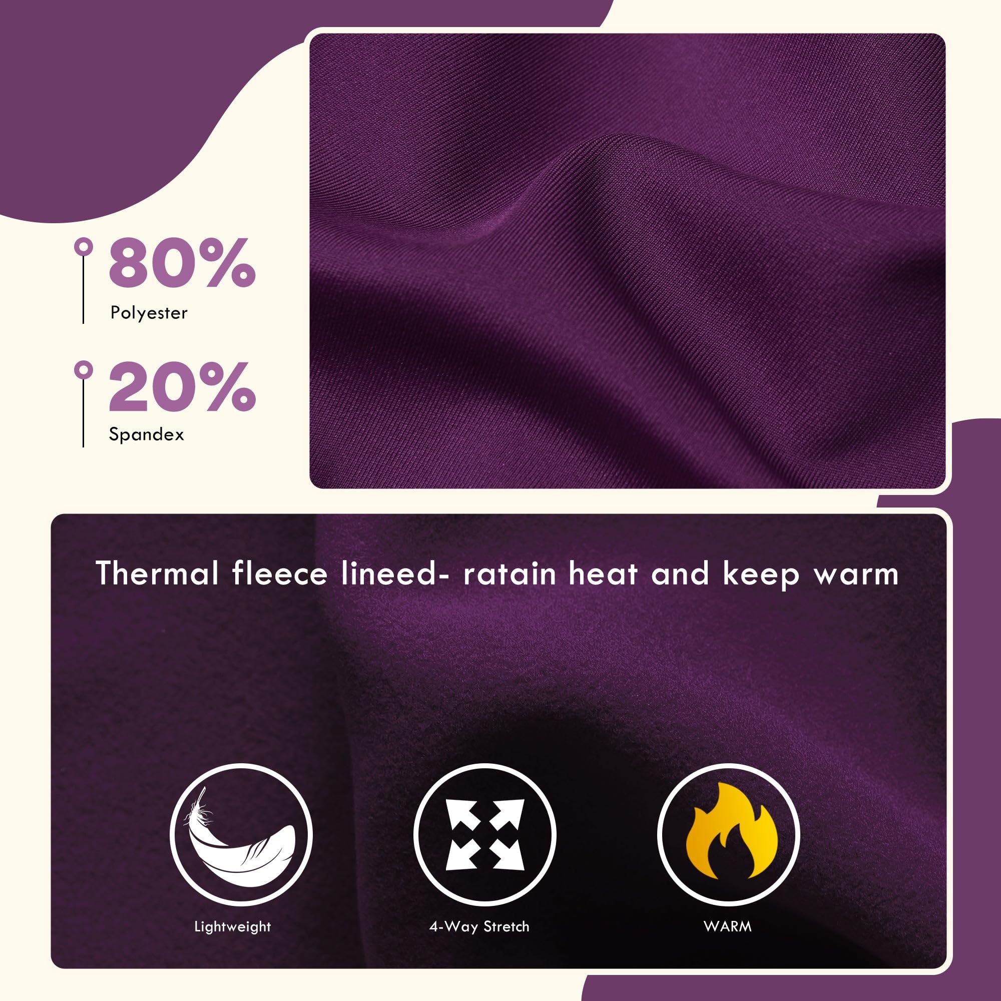 FitsT4 Sports Girls Winter Riding Pants Fleece Lined Riding Breeches Kids Full Seat Equestrian Pants Tights with Pockets - Image 4