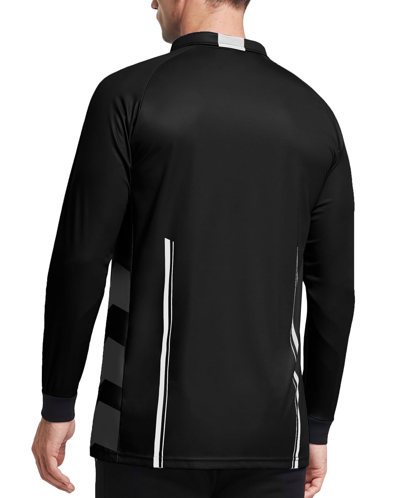 FitsT4 Sports Men's Pro Soccer Referee Jersey Long Sleeve Ref Shirt - Image 3