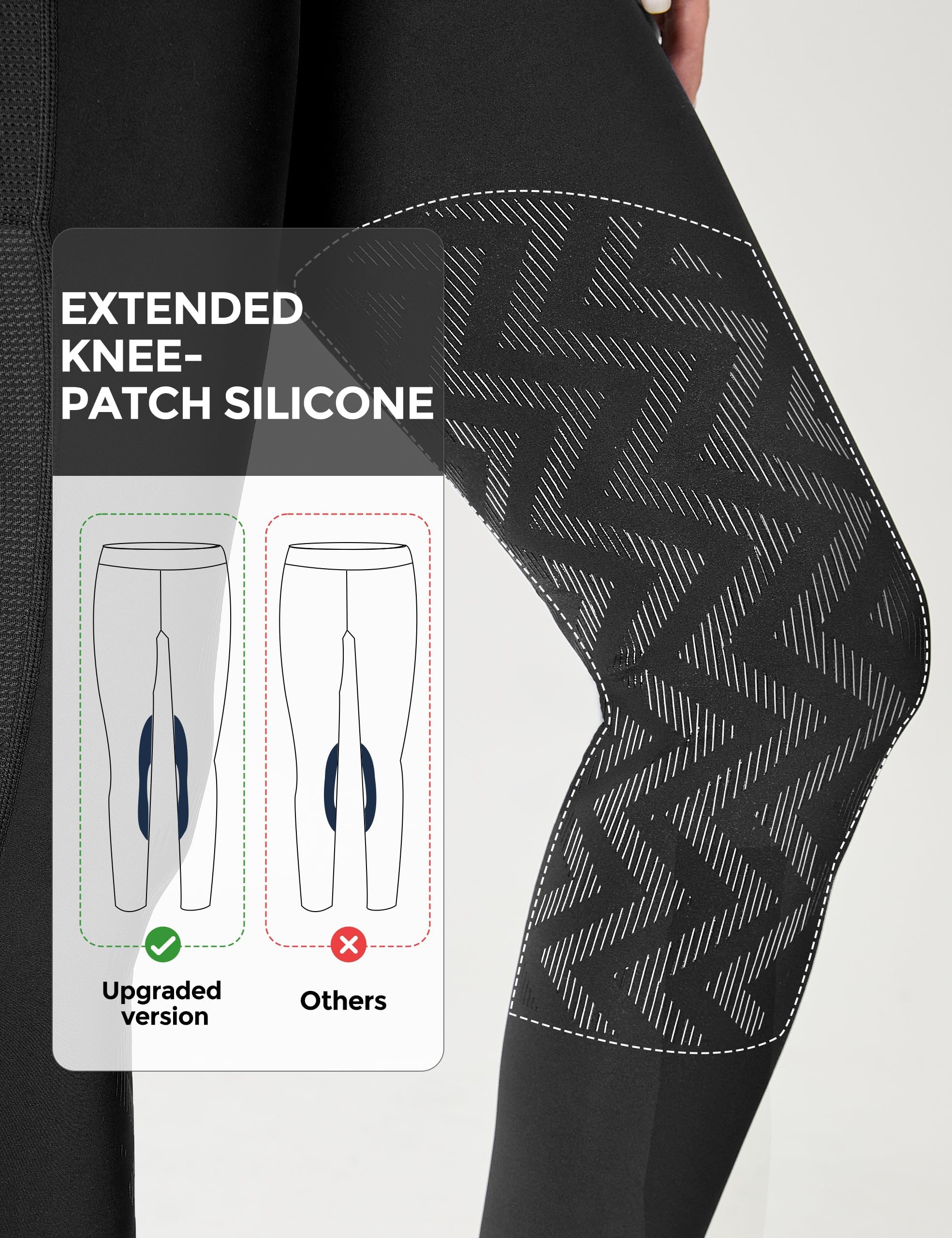 FitsT4 Sports Women's Horse Riding Pants Knee-Patch Riding Tights Ventilated Mesh Equestrian Breeches with Pockets - Image 4