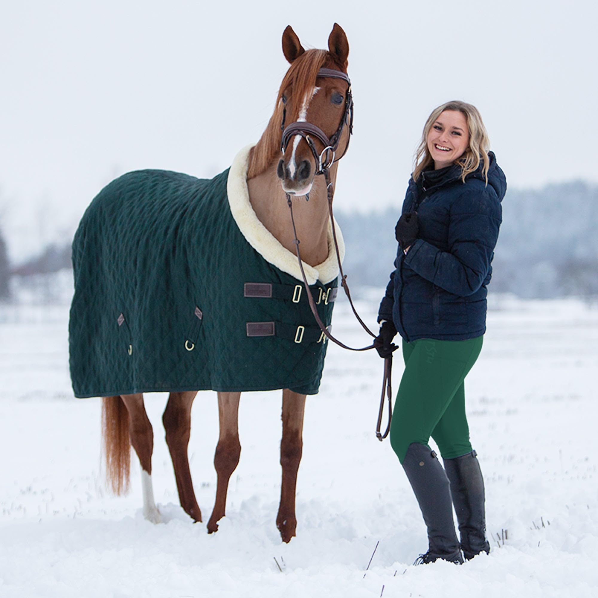 FitsT4 Sports Women's Winter Riding Breeches Fleece Lined Horse Riding Pants Tights Full Seat Silicone Equestrian Breeches - Image 3